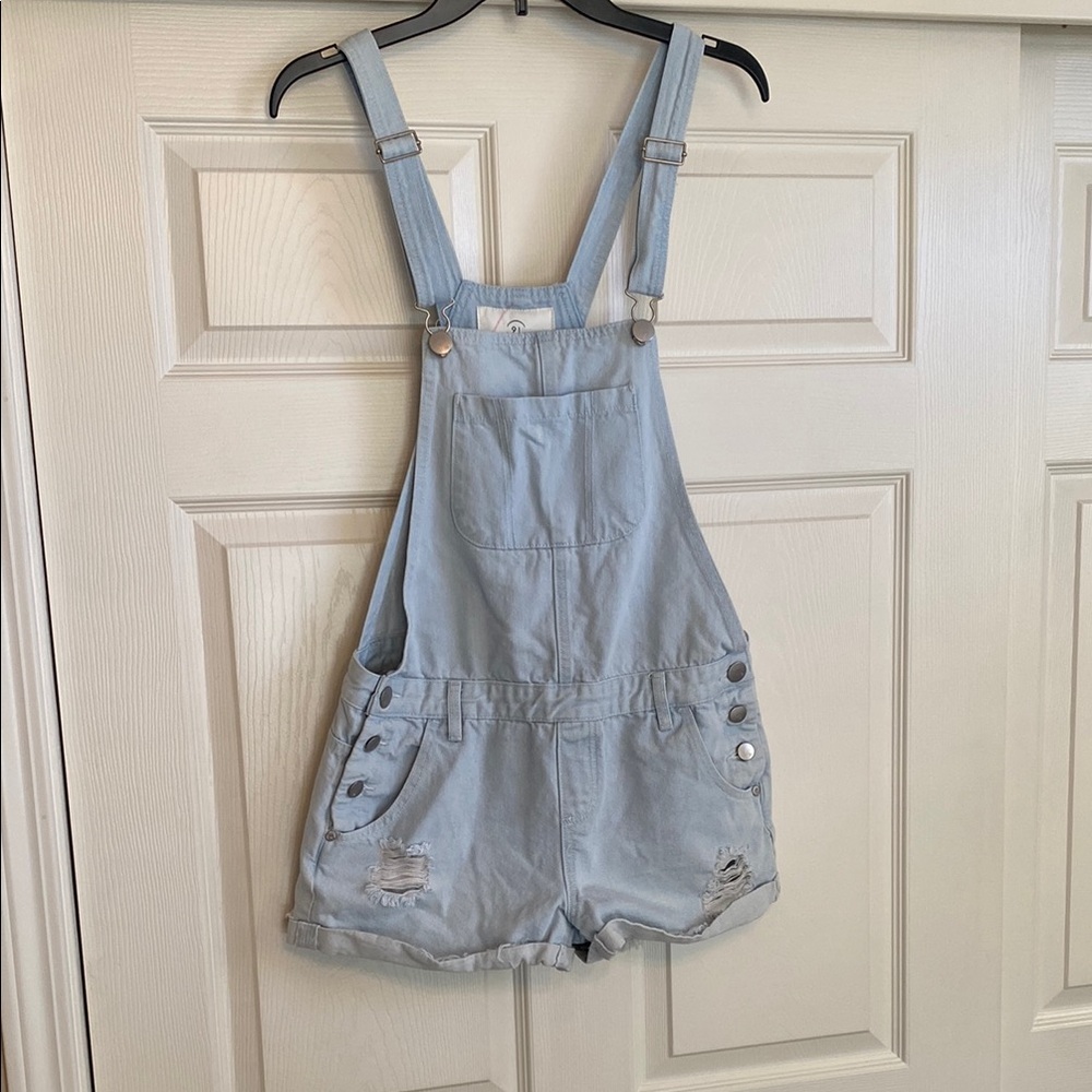 91 cotton on overall shorts, size 4